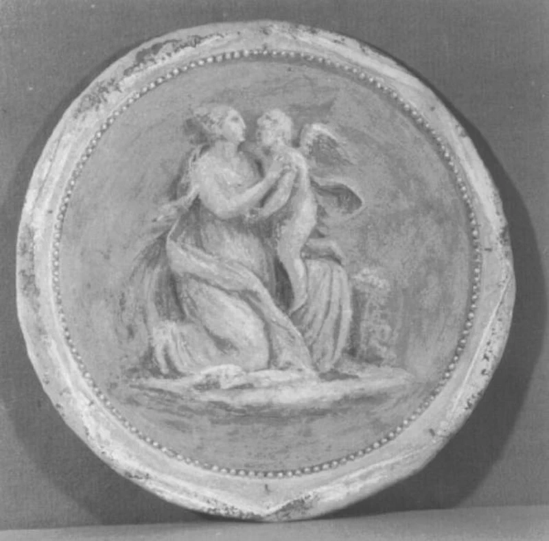 Figura allegorica femminile con Amorino - Seminario Maggiore, Treviso, attribuito
